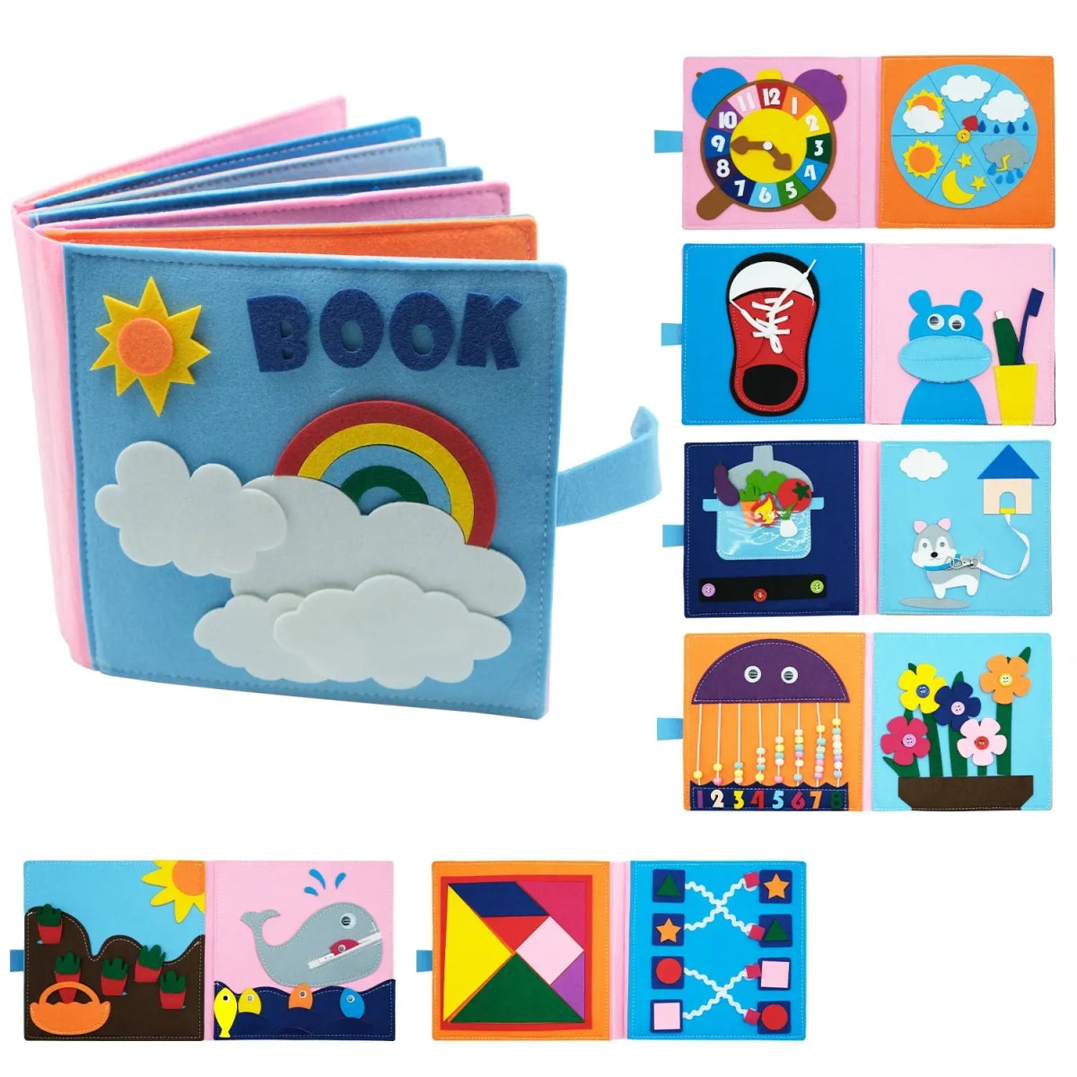 3D Baby Story Cloth Book - PepitoStore -
