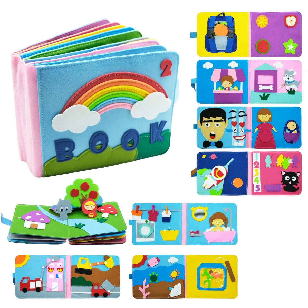 3D Baby Story Cloth Book - PepitoStore -