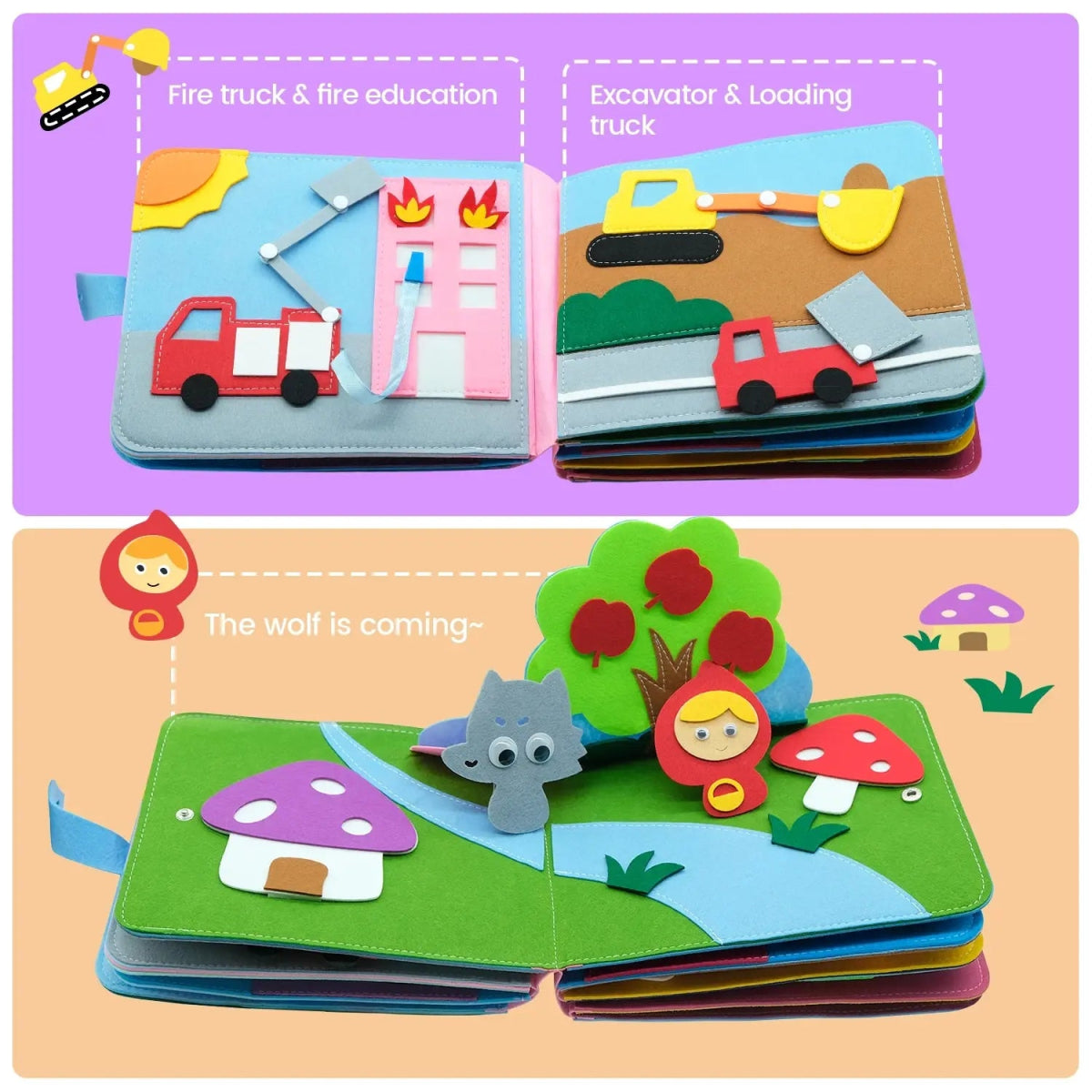 3D Baby Story Cloth Book - PepitoStore -