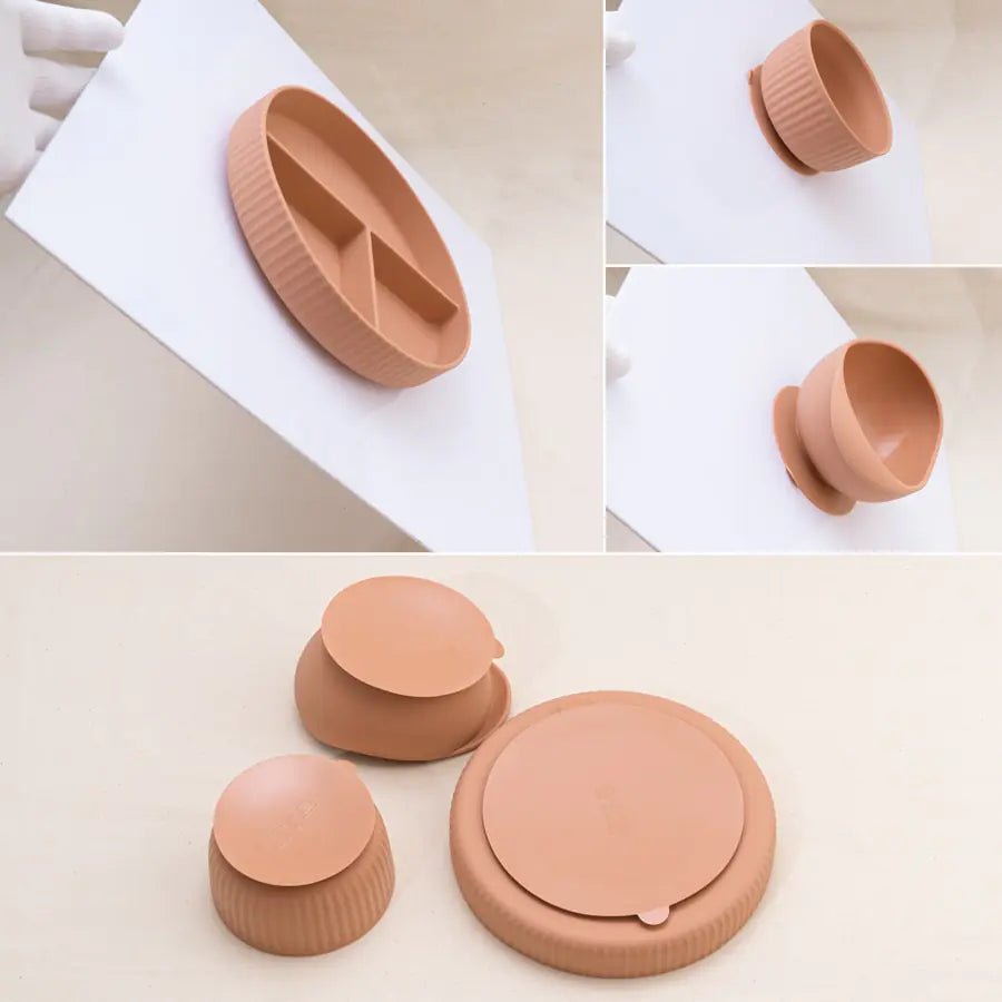 Baby Weaning Solid Food Plate Bowl Set - PepitoStore