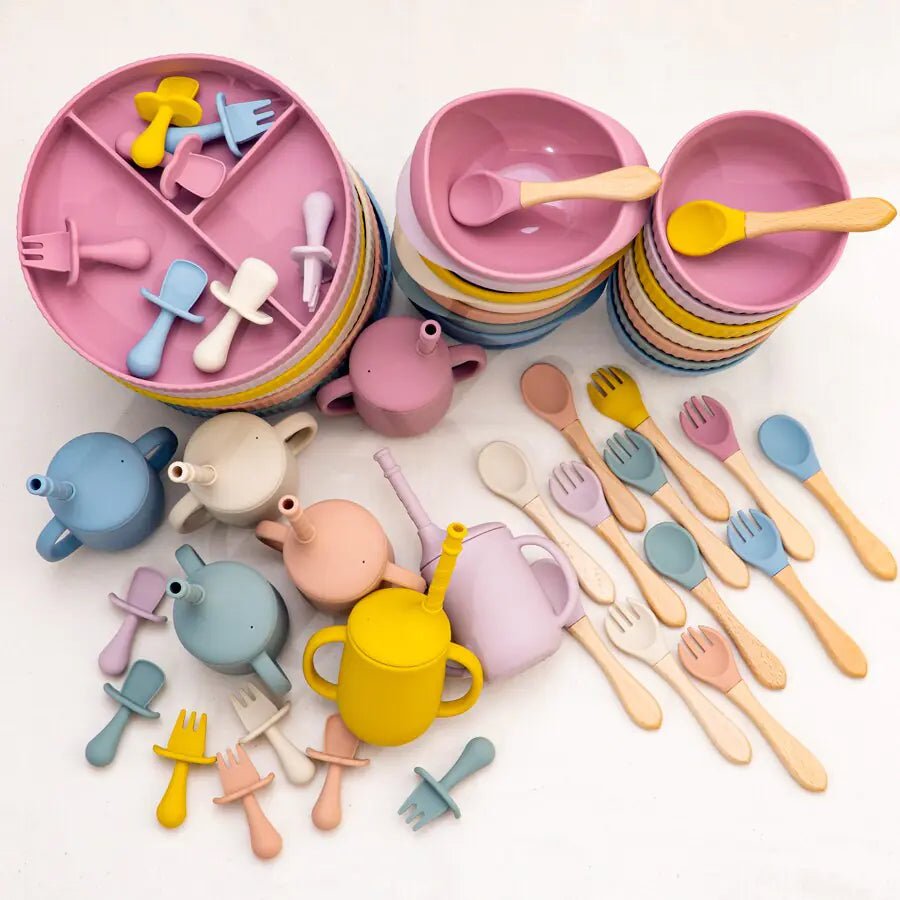 Baby Weaning Solid Food Plate Bowl Set - PepitoStore