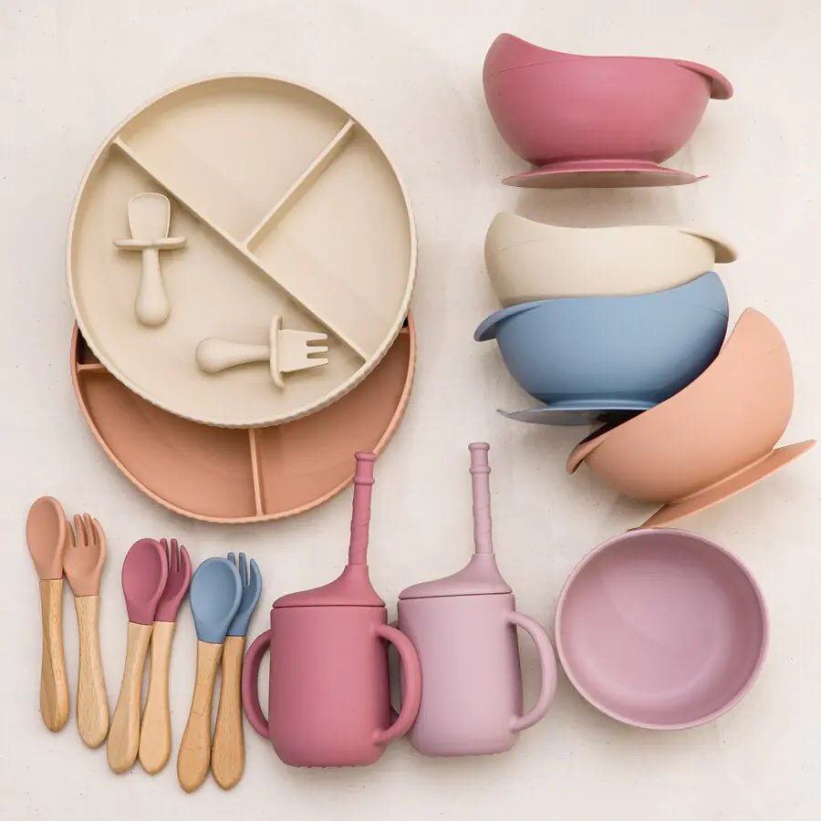 Baby Weaning Solid Food Plate Bowl Set - PepitoStore
