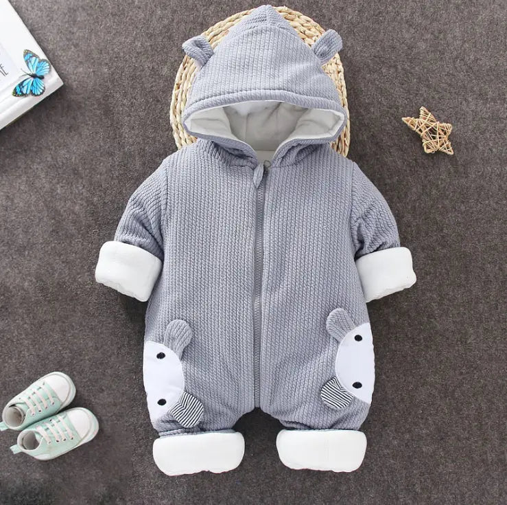 Cute Baby Bodysuit Warm Cotton Romper - PepitoStore -