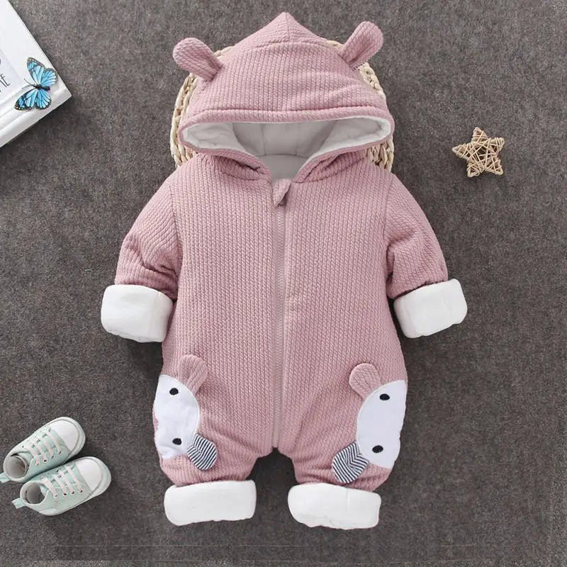 Cute Baby Bodysuit Warm Cotton Romper - PepitoStore -