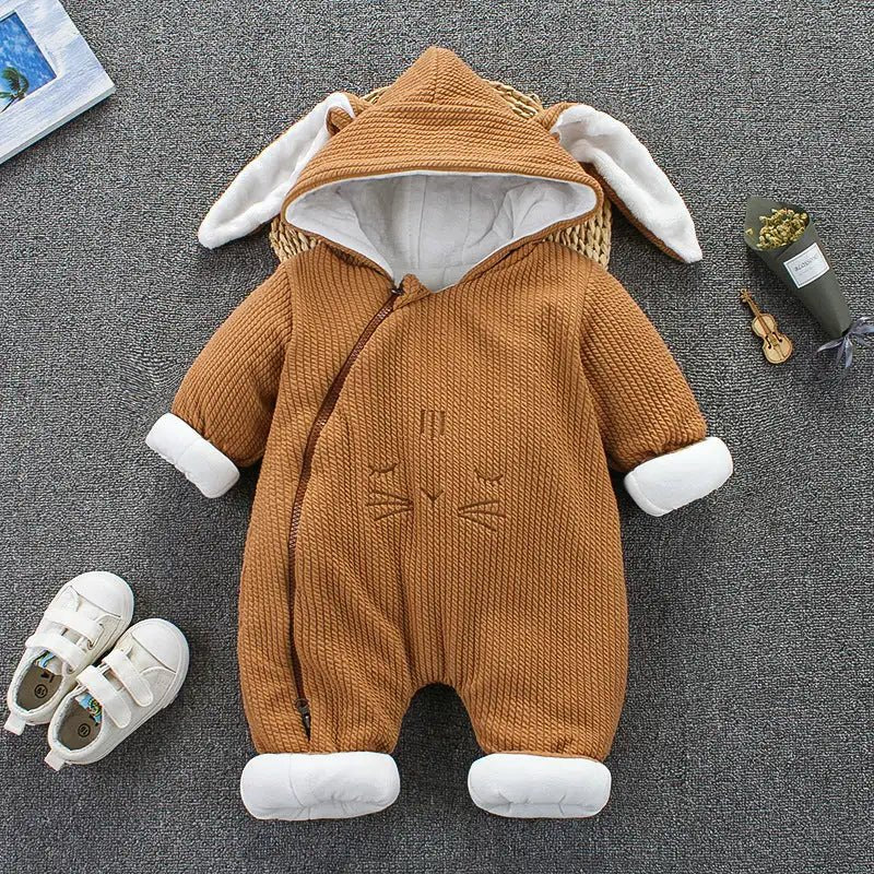 Cute Baby Bodysuit Warm Cotton Romper - PepitoStore -