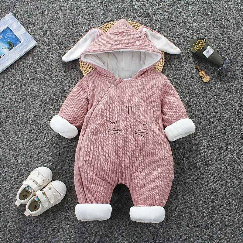 Cute Baby Bodysuit Warm Cotton Romper - PepitoStore -