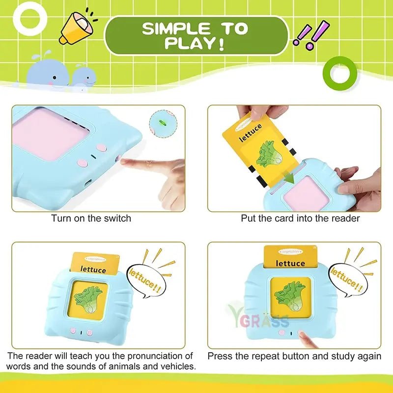 Educational Learning Talking Flash Cards - PepitoStore -