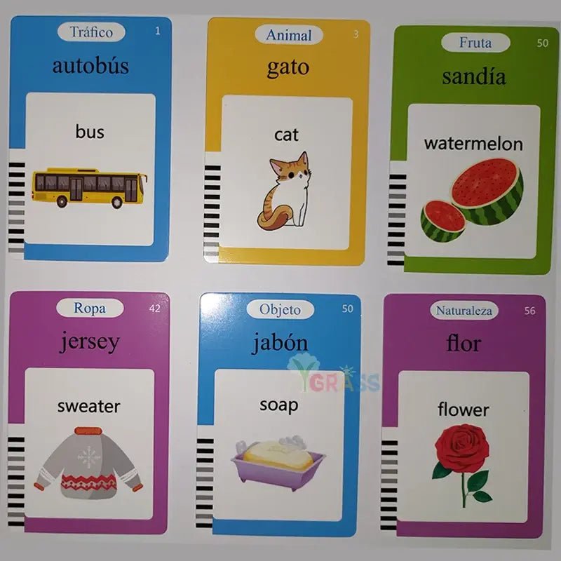 Educational Learning Talking Flash Cards - PepitoStore -