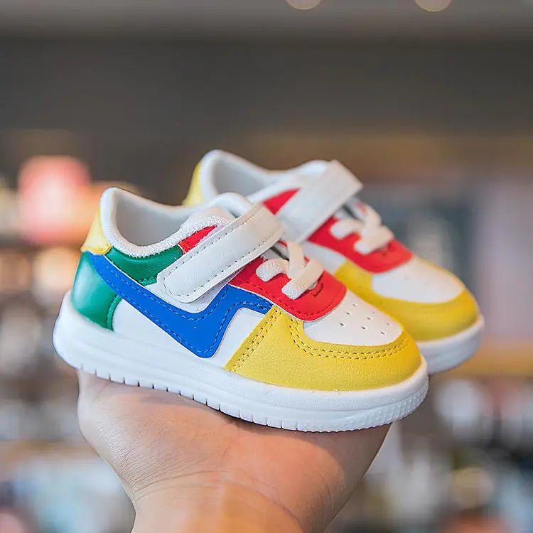 Retro Leather Multicolor Shoes - PepitoStore -
