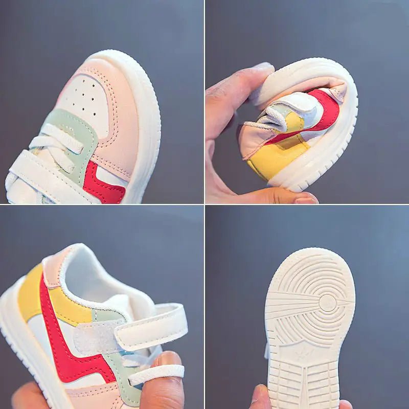 Retro Leather Multicolor Shoes - PepitoStore -