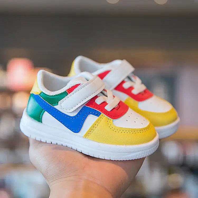 Retro Leather Multicolor Shoes - PepitoStore -