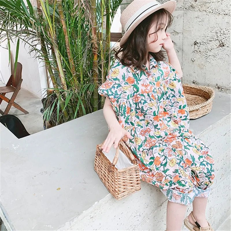 Summer Floral Pant For Children - PepitoStore -