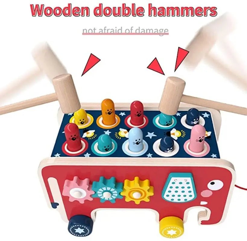 Wooden Hammer Toys For Kids - PepitoStore -