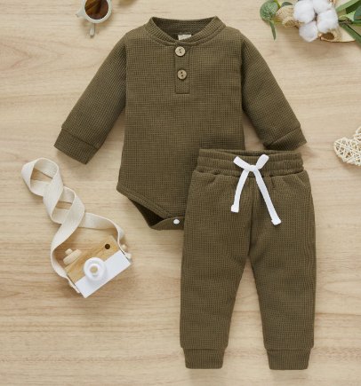 2Pcs Suit Toddler Long Sleeve Romper - PepitoStore