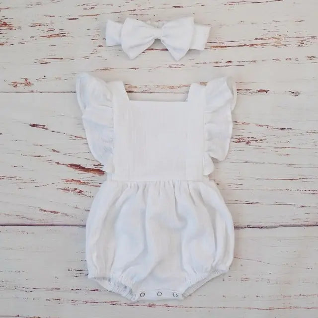 Organic Cotton Summer Baby Girl Clothes - PepitoStore - 