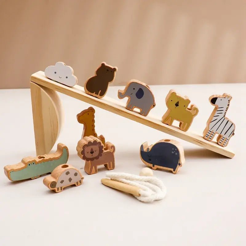 Baby Animal Wooden Stacking Toy Block - PepitoStore - 
