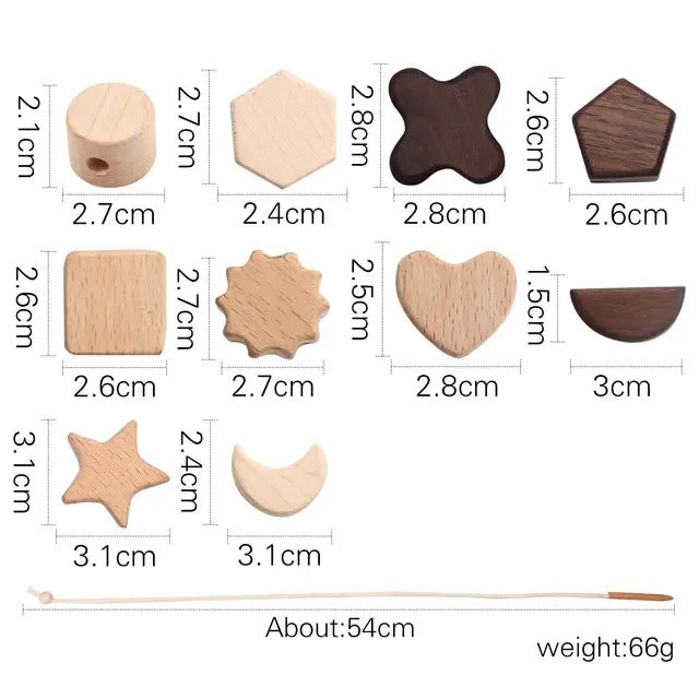 Baby Animal Wooden Stacking Toy Block - PepitoStore - 