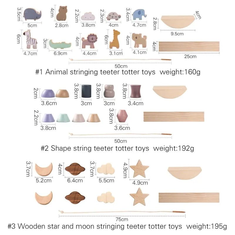 Baby Animal Wooden Stacking Toy Block - PepitoStore - 