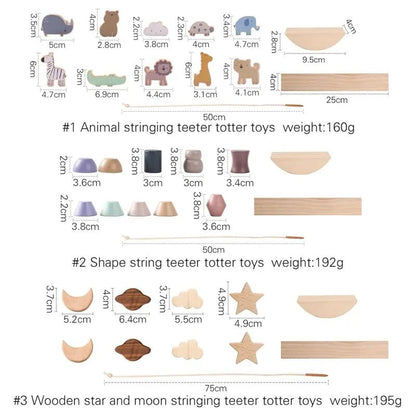 Baby Animal Wooden Stacking Toy Block - PepitoStore - 