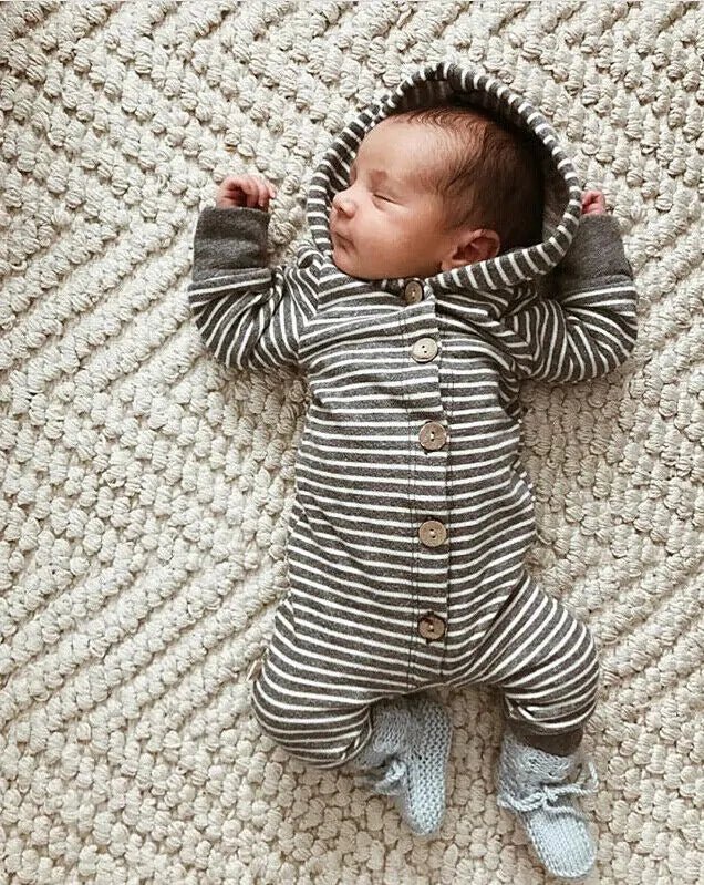 Baby Toddler Hooded Romper - PepitoStore - 