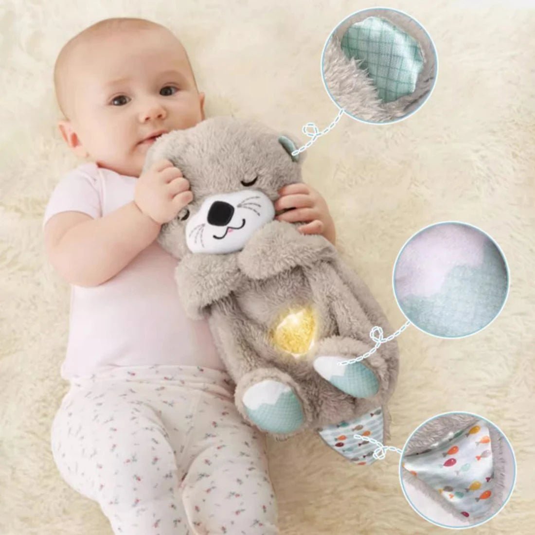 Breathing Otter Plush Toy - PepitoStore - 