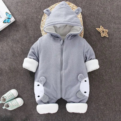 Cute Baby Bodysuit Warm Cotton Romper - PepitoStore - 