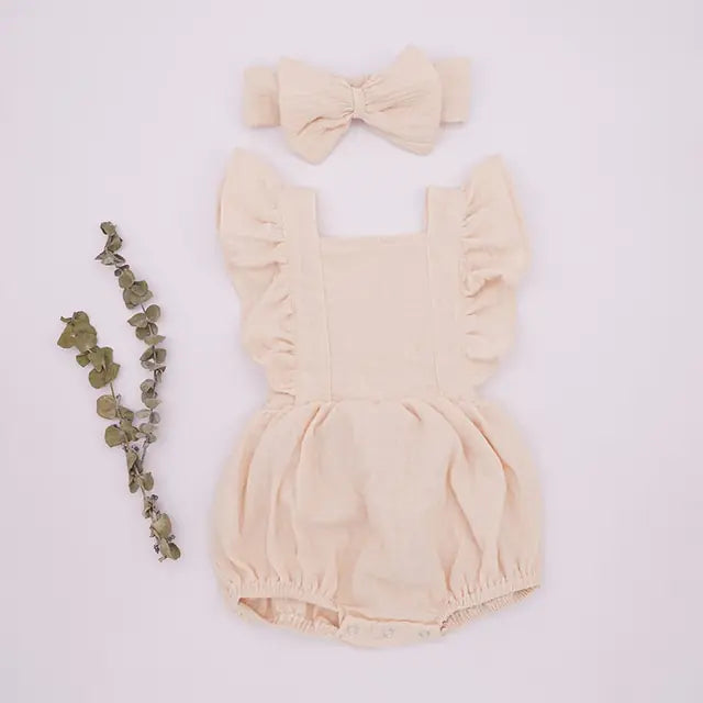 Organic Cotton Summer Baby Girl Clothes - PepitoStore - 