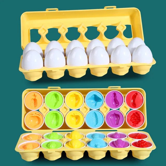 Montessori Toy Matching Eggs - PepitoStore - 