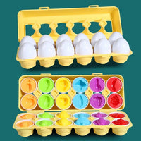Thumbnail for Montessori Toy Matching Eggs - PepitoStore - 