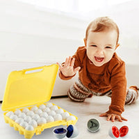 Thumbnail for Montessori Toy Matching Eggs - PepitoStore - 