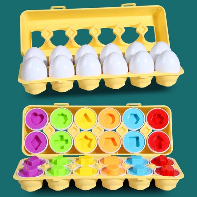 Montessori Toy Matching Eggs - PepitoStore - 