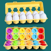 Thumbnail for Montessori Toy Matching Eggs - PepitoStore - 