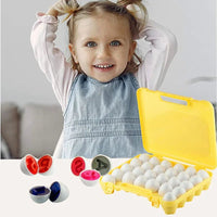 Thumbnail for Montessori Toy Matching Eggs - PepitoStore - 