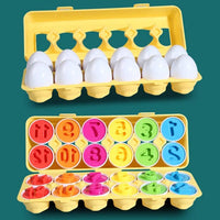 Thumbnail for Montessori Toy Matching Eggs - PepitoStore - 