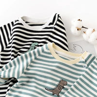 Thumbnail for Newborn Baby Striped Rompers - PepitoStore