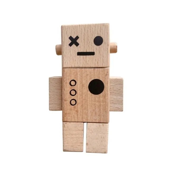 Nordic Style Wooden Robot Toy - PepitoStore - 