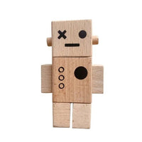 Thumbnail for Nordic Style Wooden Robot Toy - PepitoStore - 