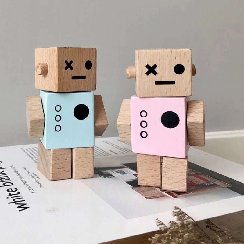 Nordic Style Wooden Robot Toy - PepitoStore - 