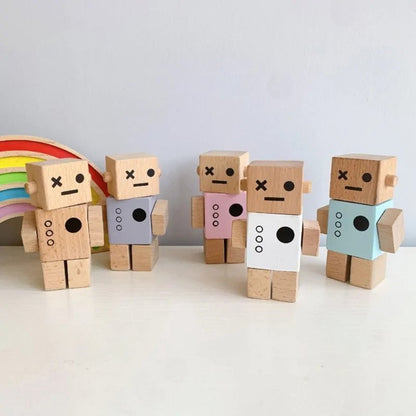 Nordic Style Wooden Robot Toy - PepitoStore - 