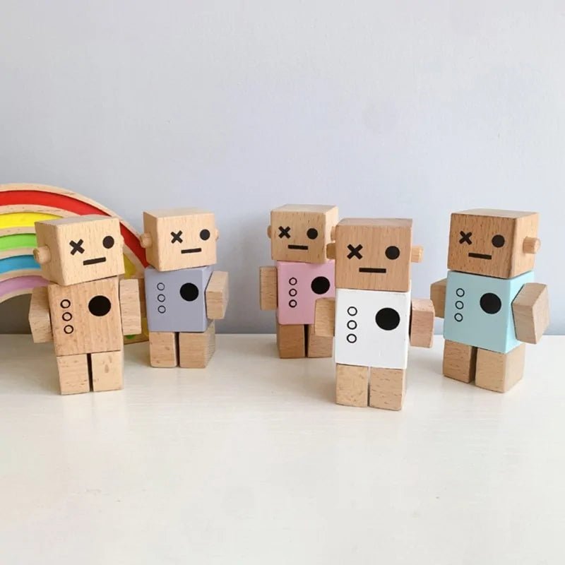 Nordic Style Wooden Robot Toy - PepitoStore - 