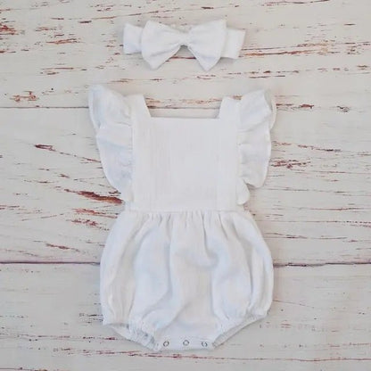 Organic Cotton Summer Baby Girl Clothes - PepitoStore - 