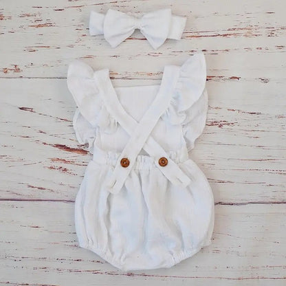Organic Cotton Summer Baby Girl Clothes - PepitoStore - 