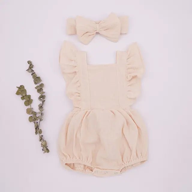Organic Cotton Summer Baby Girl Clothes - PepitoStore - 