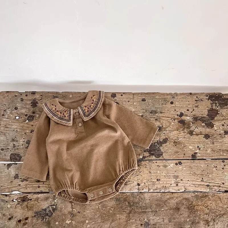 Spring Embroidered Baby Bodysuit - PepitoStore