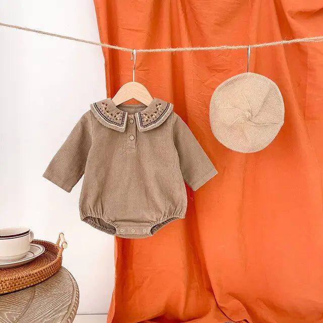 Spring Embroidered Baby Bodysuit - PepitoStore