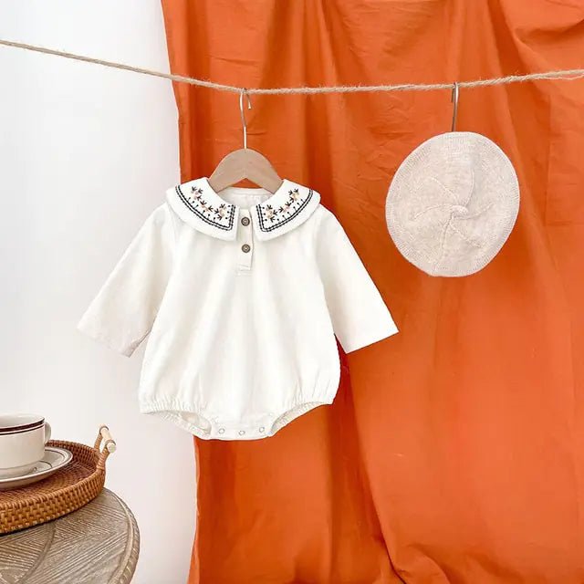 Spring Embroidered Baby Bodysuit - PepitoStore