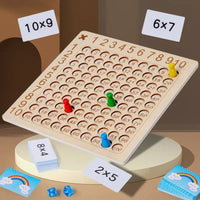 Thumbnail for Wooden Montessori 99 Multiplication Board Educational Toy - PepitoStore - 