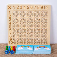 Thumbnail for Wooden Montessori 99 Multiplication Board Educational Toy - PepitoStore - 