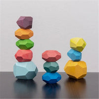 Thumbnail for Wooden Stacking Stones Sensory Toy - PepitoStore - 