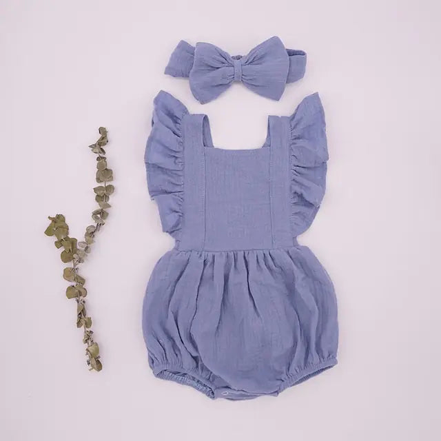 Organic Cotton Summer Baby Girl Clothes - PepitoStore - 